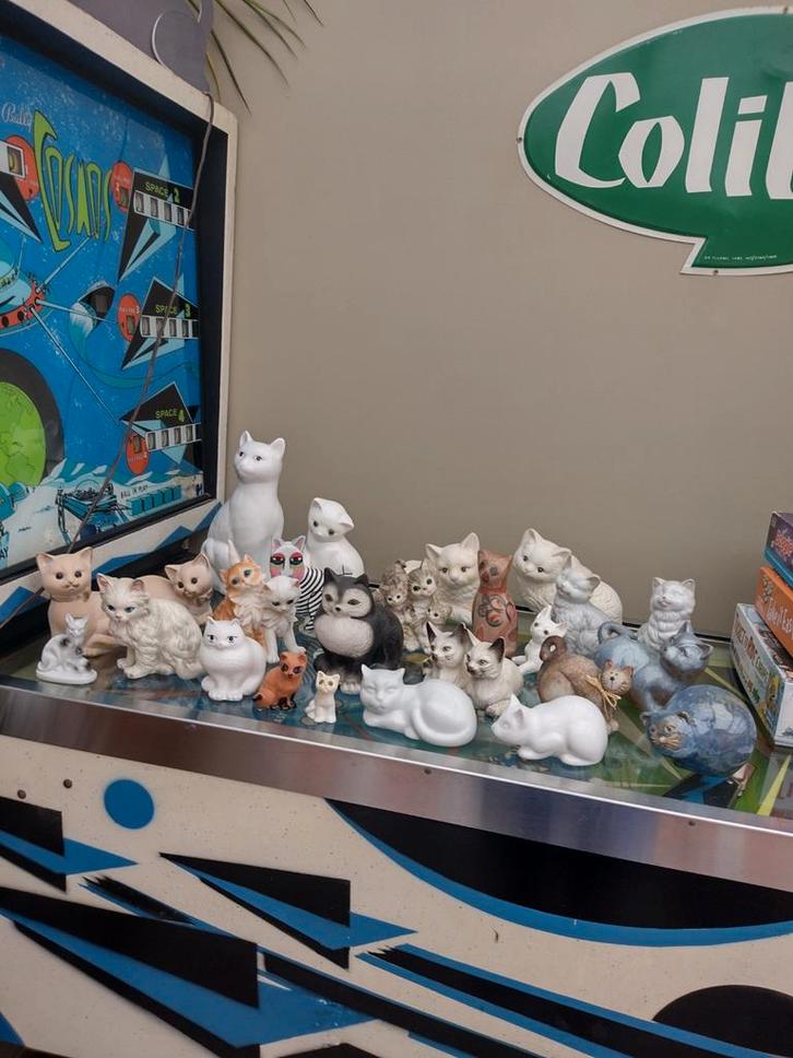 Collectie Kattenbeeldjes, Verzamelen, Beelden en Beeldjes, Gebruikt, Dier, Ophalen of Verzenden