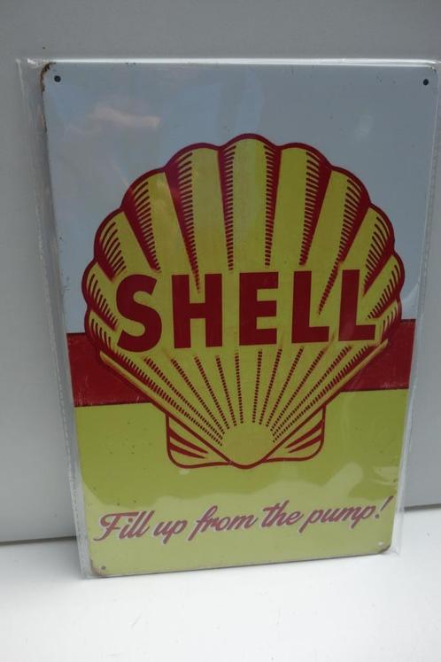 SHELL BENZINE BORD met LOGO voor WERKPLAATS, Verzamelen, Merken en Reclamevoorwerpen, Nieuw, Overige typen, Ophalen of Verzenden
