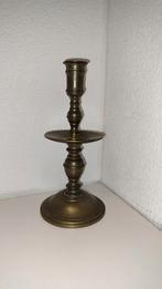 18e eeuwse messing kandelaar hoogte 23 cm, Antiek en Kunst, Antiek | Kandelaars, Ophalen of Verzenden, Koper of Brons