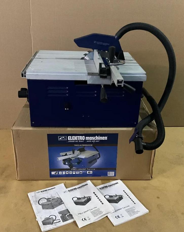 Cirkelzaag tafelmodel met 25 cm zaagblad, Doe-het-zelf en Verbouw, Gereedschap | Zaagmachines, Nieuw, Cirkelzaag, 1200 watt of meer