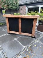 Houten Bar met Verlichting - 200cm, Tuin en Terras, Buitenkeukens, Ophalen, Gebruikt, Vrijstaand
