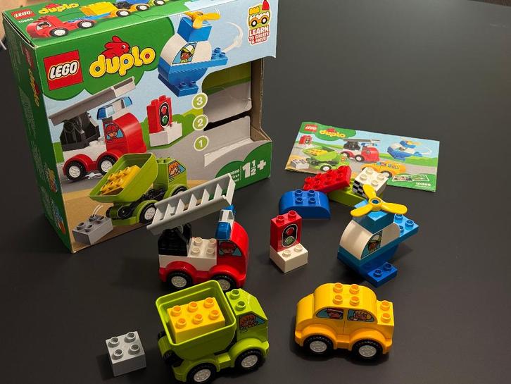 Lego Duplo "Mijn eerste auto creaties" 10886, Kinderen en Baby's, Speelgoed | Duplo en Lego, Zo goed als nieuw, Duplo, Complete set