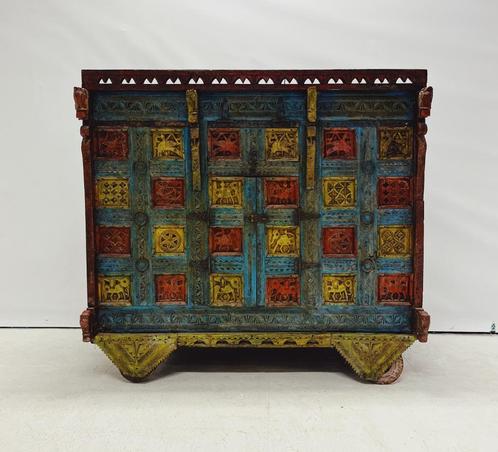 Antieke bruidskist uit India, Antiek en Kunst, Antiek | Woonaccessoires, Ophalen
