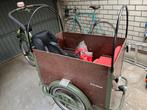 Fietsfabriek bakfiets met regentent, zonnedoek, kussens, Fietsen en Brommers, Fietsen | Bakfietsen, Ophalen, Gebruikt, 4 kinderen of meer