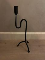 Gietijzeren Kaarsenstandaard - Zwart, Huis en Inrichting, 25 tot 50 cm, Zwart, Ophalen of Verzenden, Zo goed als nieuw