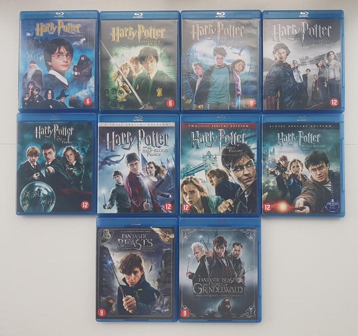 Blu-Ray: 8x Harry Potter en 2x Fantastic Beasts, Cd's en Dvd's, Blu-ray, Science Fiction en Fantasy, Boxset, Ophalen of Verzenden