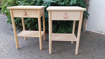 2x Ikea bjorksnas nachtkastjes berk beschikbaar voor biedingen