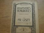 LISZT --RHAPSODIES HONGROISES - PIANO, Piano, Gebruikt, Ophalen of Verzenden