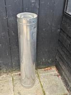 RVS dubbele wandige schoorsteenpijp, Doe-het-zelf en Verbouw, Buizen en Afvoer, Ophalen, Zo goed als nieuw, Rvs, Minder dan 2 meter