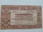 Zilverbon 1 Gulden 1938 - Fine/Very Fine, Ophalen of Verzenden, 1 gulden, Los biljet