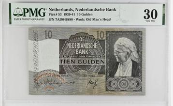 Net biljet 10 gulden Emma, 1940 | PMG 30 beschikbaar voor biedingen