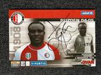 Feyenoord spelerskaart Gyan met handtekening, Verzenden, Zo goed als nieuw, Feyenoord, Spelerskaart