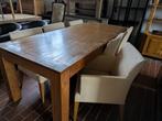 Eettafel  230 cm met 6 stoelen, Huis en Inrichting, Tafels | Eettafels, Ophalen, Eikenhout, 200 cm of meer, Zo goed als nieuw