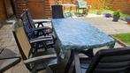 Tuinset tafel+5 stoelen, Tuin en Terras, Ophalen, Zo goed als nieuw