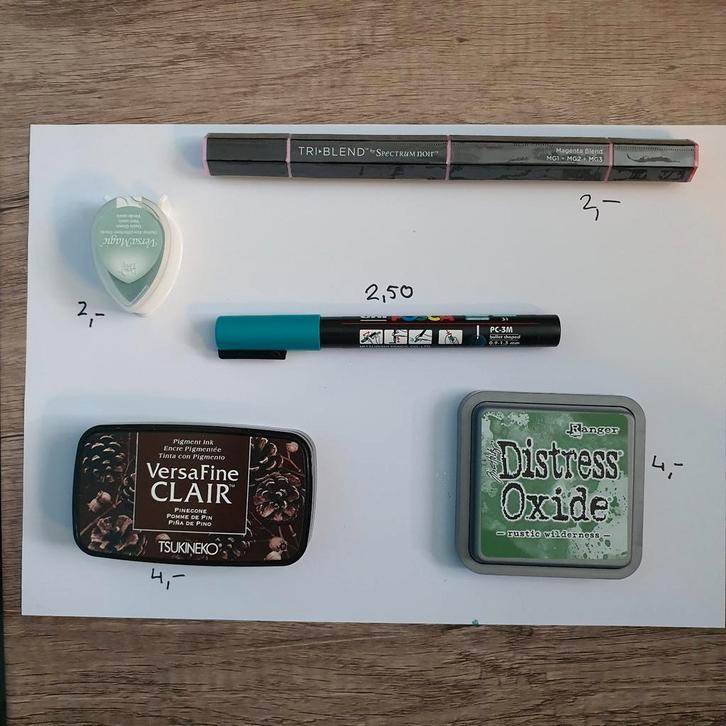 Inkt Knip vellen stempels polychromos stansen exetra, Hobby en Vrije tijd, Kaarten | Zelf maken, Nieuw, Ophalen of Verzenden