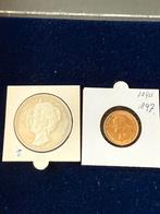 Gouden tienjte Wilhelmina 1897, Postzegels en Munten, Setje, Goud, Koningin Wilhelmina, Overige waardes