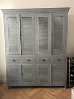 Prachtige grijze houten kast, Huis en Inrichting, Kasten | Buffetkasten, Ophalen, Gebruikt, 200 cm of meer, 150 tot 200 cm