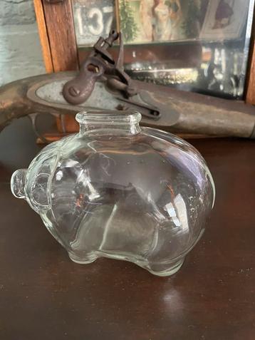 Vintage Spaarvarken Persglas Belgisch Jaren 60 beschikbaar voor biedingen