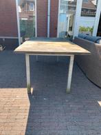 Tuintafel hardsteen op frame, Ophalen, Gebruikt, Rechthoekig, Overige materialen