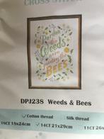 Borduurpakket compleet Weeds en Bees 21 x 29cm, Ophalen of Verzenden, Nieuw, Borduurpakket