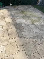 Gratis  20m2 natuursteen tuintegel met genoeg reserve, Ophalen, Gebruikt, Natuursteen