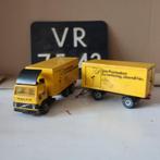 Volvo vrachtwagen SIKU Deutsche Post geel met aanhanger, Hobby en Vrije tijd, Modelauto's | 1:50, Ophalen of Verzenden, Gebruikt