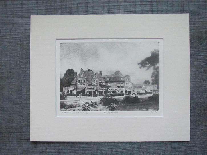 Bilthoven - ets van Bart Reindersma, Antiek en Kunst, Kunst | Etsen en Gravures, Ophalen of Verzenden