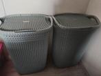 Twee nette mintgroene wasmanden, Ophalen, Gebruikt