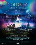 Tickets ColdPlay Londen 2025, Tickets en Kaartjes, Concerten | Pop, Twee personen, September