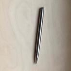 Waterman balpoint, metallic zilver, 13 cm, Verzamelen, Pennenverzamelingen, Balpen, Ophalen of Verzenden, Zo goed als nieuw, Met reclame