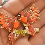 twee mooie grote vogels broche, Overige materialen, 4 tot 7 cm, Verzenden, Nieuw