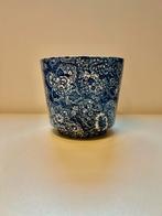 Zeer mooie Engelse blauw gebloemde pot, Ophalen of Verzenden