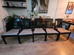 6 Ikea eettafel stoelen, Ophalen, Gebruikt, Hout