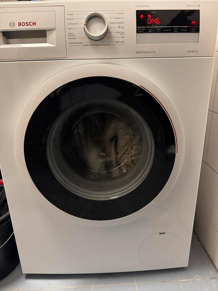 Bosch series 4 wasmachine, Witgoed en Apparatuur, Wasmachines, Zo goed als nieuw, Bovenlader, 6 tot 8 kg, 85 tot 90 cm, 1200 tot 1600 toeren