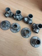 Steigerbuiskoppelingen & Voeten - Kledingrek DIY, Ophalen of Verzenden, Gebruikt, IJzer