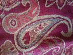 Pashmina Sjaal  cyclaam beige en zilver, Ophalen of Verzenden, Zo goed als nieuw, Sjaal