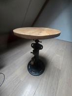 Bijzettafel met rond blad - 32cm, Antiek en Kunst, Antiek | Meubels | Tafels, Ophalen of Verzenden