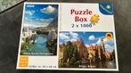 Puzzelbox met 2 x 1000 stukjes “Mostar” en “Brugge”, Ophalen of Verzenden, Zo goed als nieuw