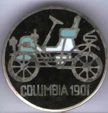 Columbia 1901 email/zilverkl oldtimer auto speldje( C_010 ) beschikbaar voor biedingen