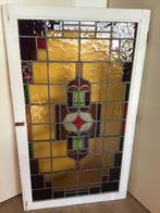 1 UNIEKE antieke glas in lood paneel , Ophalen of Verzenden