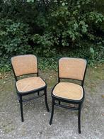 2 eetkamerstoelen (vintage/thonet stijl/webbing), Huis en Inrichting, Ophalen, Zo goed als nieuw, Bruin, Twee