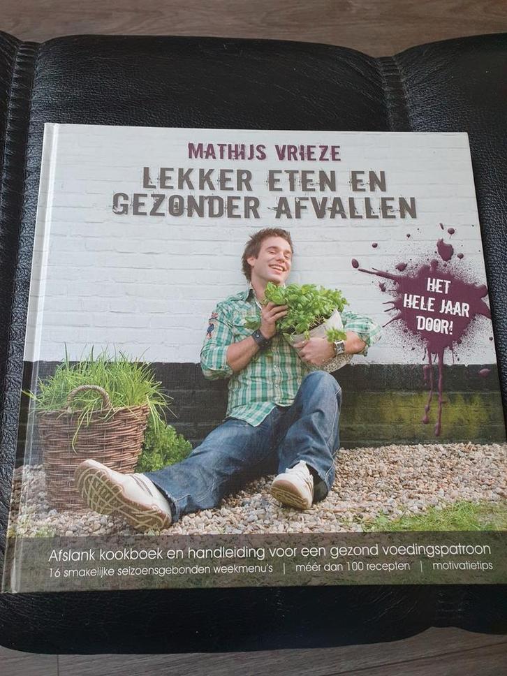 Lekker eten en gezond afvallen - Mathijs Vrieze, Boeken, Kookboeken, Zo goed als nieuw, Hoofdgerechten, Overige typen, Nederland en België