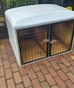 Hondebench 2 vaks, tussenschot uitneembaar TEAB, Dieren en Toebehoren, Hondenbenches, Ophalen, Gebruikt