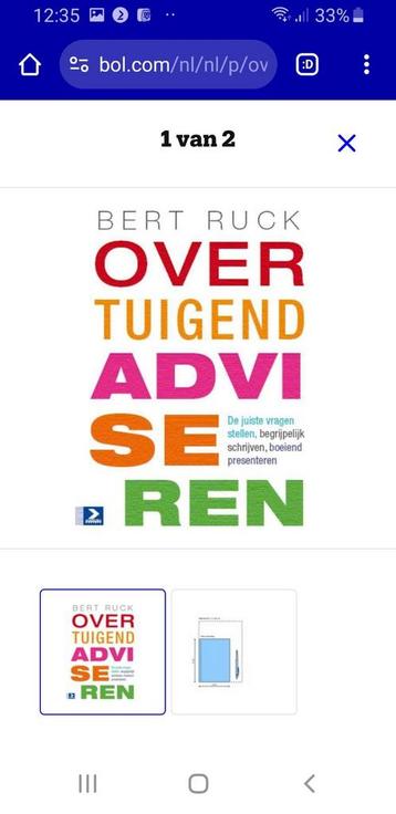 Boek : Overtuigend adviseren -- Bert Ruck beschikbaar voor biedingen