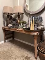 Prachtige oude houten markttafel, Huis en Inrichting, Tafels | Sidetables, Ophalen, 100 tot 150 cm, Rechthoekig, 50 tot 75 cm