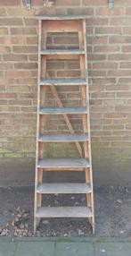 Antieke Houten Trap, Doe-het-zelf en Verbouw, Ladders en Trappen, Ophalen, Gebruikt, 2 tot 4 meter