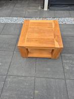 Eikenhouten Salontafel 70x70, Huis en Inrichting, Tafels | Salontafels, 50 tot 100 cm, Vierkant, Minder dan 50 cm, 50 tot 100 cm