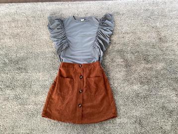 Stoere setjes meisjes kleding zomer rok jurk broek 158 164 beschikbaar voor biedingen