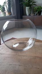 Glazen Bol Vaas 23 cm hoog, Huis en Inrichting, Woonaccessoires | Vazen, Ophalen, Overige kleuren, Minder dan 50 cm, Glas