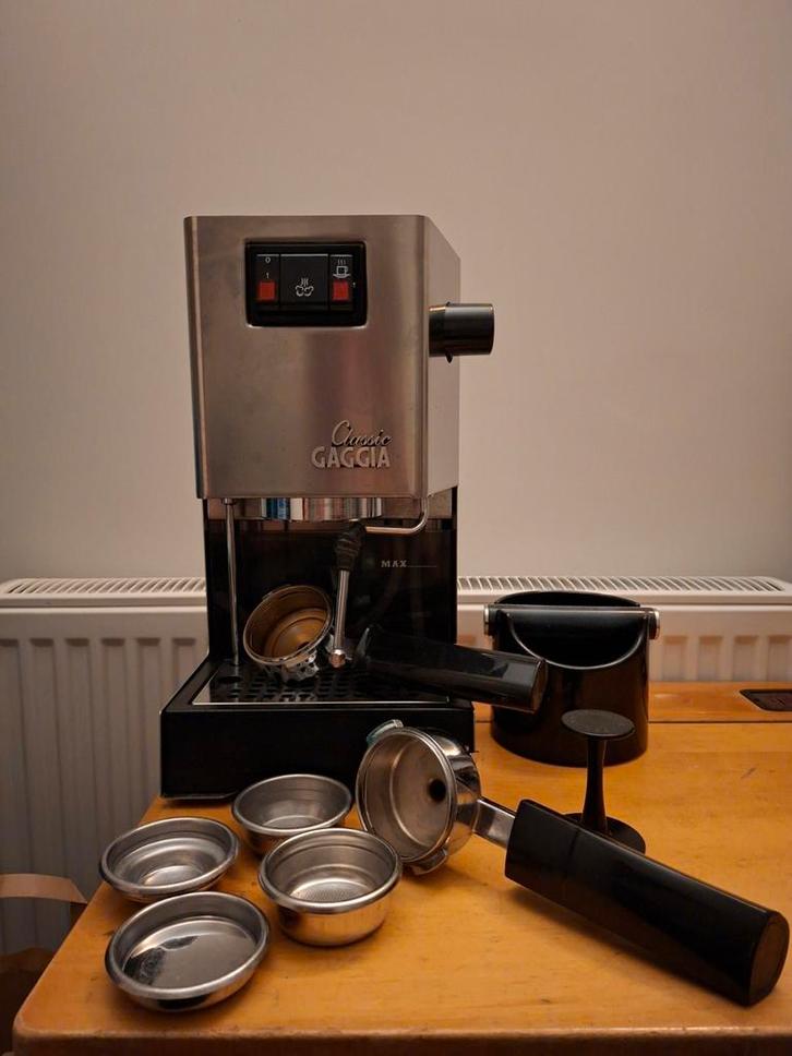 Gaggia Classic Pro – 2013 – Italiaanse espressomachine, Witgoed en Apparatuur, Koffiezetapparaten, Gebruikt, Gemalen koffie, Espresso apparaat